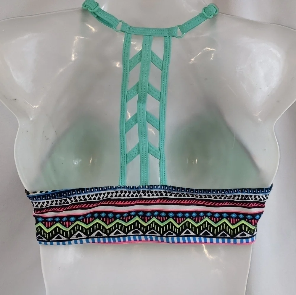 Justice Girl's Flutter Halter Style Bikini Top 14